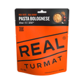 Pouch of Real Turmat Pasta Bolognese on a white background