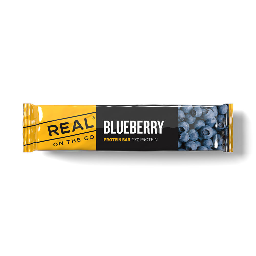 REAL On the Go jagodowo-jeżynowy baton proteinowy